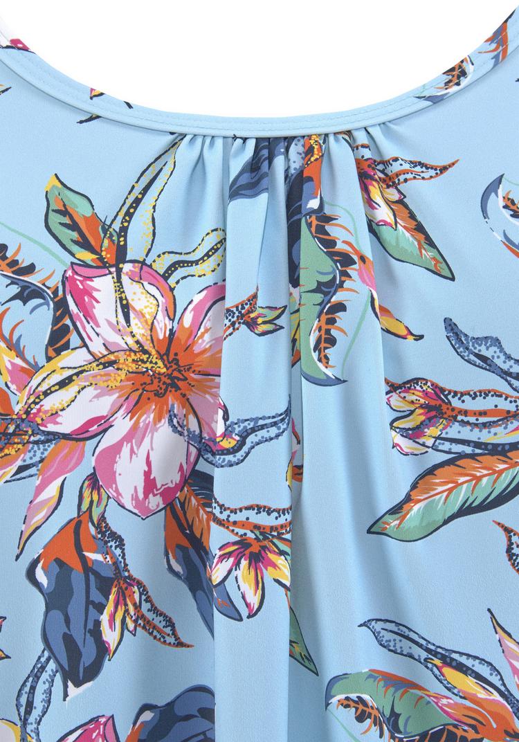 Lascana Lascana Tankini-Top Bikini Oberteil Damen - hellblau-bedruckt - 3 | SportScheck