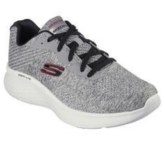 Skechers SKECH-LITE PRO FAREGROVE Sneaker Herren Grau / Rot