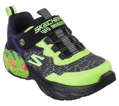 Skechers CREATURE-LIGHTS Sneaker Kinder Schwarz / Lime