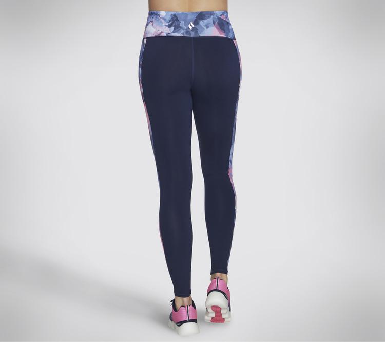 Skechers Skechers GOWALK SUMMER ROSE HW FL LEGGING Leggings Damen - Dunkelblau / Hellrosa - 0 | SportScheck