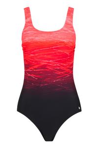 Lascana Badeanzug Badeanzug Damen - rot-bedruckt