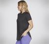 Skechers GODRI SWIFT TUNIC TEE T-Shirt Damen - Schwarz / Dunkelgrau