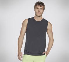 Skechers GODRI CHARGE MUSCLE TANK Tanktop Herren Dunkelgrau / Schwarz