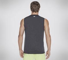 Rückansicht von Skechers GODRI CHARGE MUSCLE TANK Tanktop Herren Dunkelgrau / Schwarz