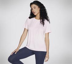 Skechers GODRI SWIFT TEE T-Shirt Damen Rosa / Weiß