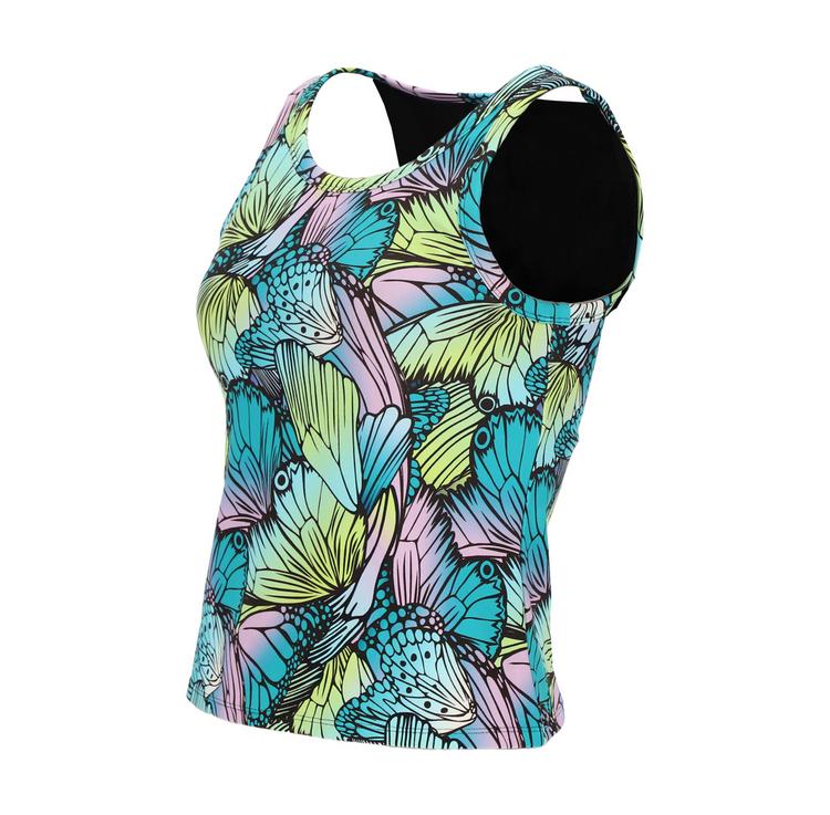 Skechers Skechers GOWALK BUTTERFLY SHADOW SHELF BRA TANK BH Damen - T&uuml;rkis / Lila / Gr&uuml;n - 0 | SportScheck