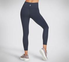 Rückansicht von Skechers GOFLEX HW 7/8 LEGGING II Leggings Damen Dunkelblau