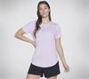 Skechers GODRI SWIFT TUNIC TEE T-Shirt Damen - Pastelllila / Wei&szlig;