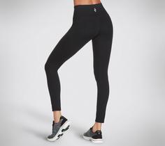 Rückansicht von Skechers GOFLEX HW LEGGING II Leggings Damen Schwarz