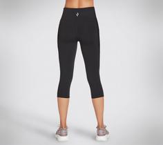 Rückansicht von Skechers GOFLEX HW CAPRI Leggings Damen Hellrosa