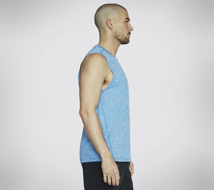 Skechers Skechers GODRI CHARGE MUSCLE TANK Tanktop Herren - Blau / Wei&szlig; - 0 | SportScheck