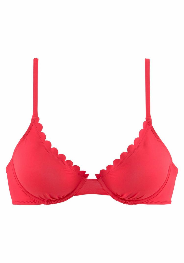 Lascana Lascana B&uuml;gel-Bikini-Top Bikini Oberteil Damen - rot - 8 | SportScheck
