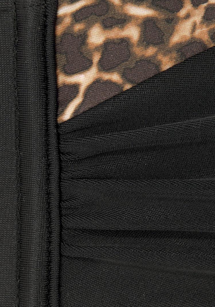Lascana Lascana B&uuml;gel-Bandeau-Bikini-Top Bikini Oberteil Damen - schwarz-leo - 3 | SportScheck