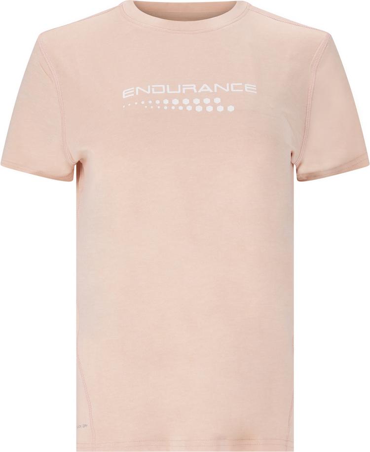 Endurance Endurance WANGE MELANGE Printshirt Damen - 4179 Dusty Peach - 0 | SportScheck