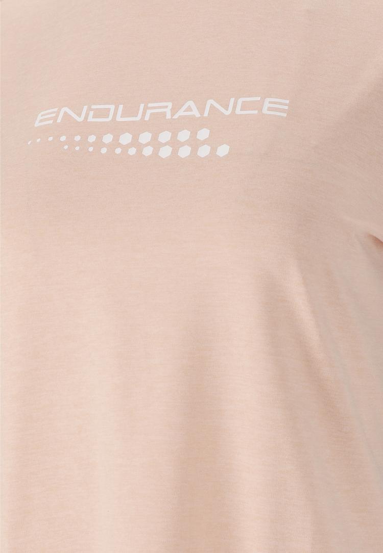 Endurance Endurance WANGE MELANGE Printshirt Damen - 4179 Dusty Peach - 2 | SportScheck