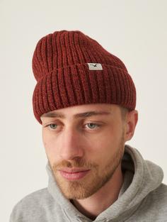 Rückansicht von Cleptomanicx Storm Beanie Windsor Wine