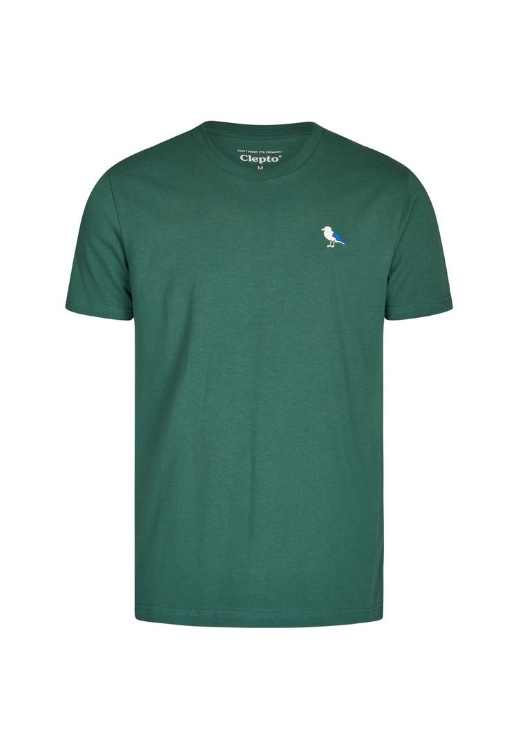 Cleptomanicx Cleptomanicx Embro Gull T-Shirt Herren - Evergreen - 0 | SportScheck