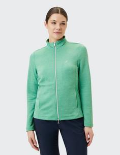 Rückansicht von JOY sportswear PEGGY Trainingsjacke Damen malachite melange