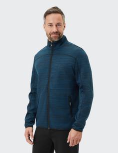 Rückansicht von JOY sportswear YANNIK Trainingsjacke Herren dark turquoise melange