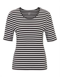 JOY sportswear ALLISON T-Shirt Damen white/black stripes