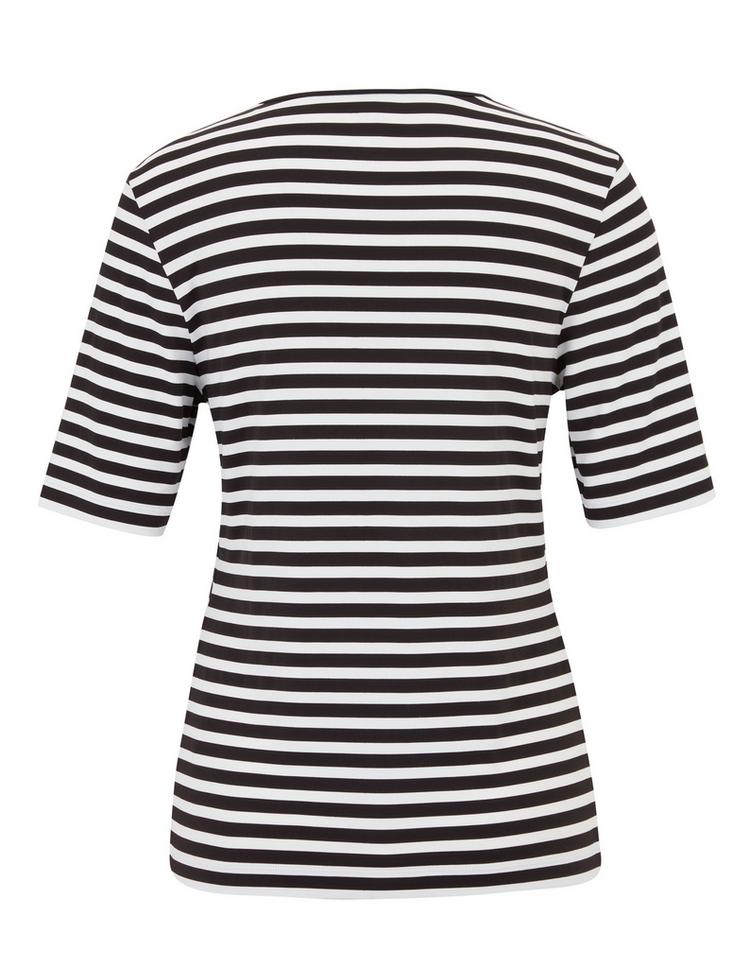 JOY sportswear JOY sportswear ALLISON T-Shirt Damen - white/black stripes - 1 | SportScheck