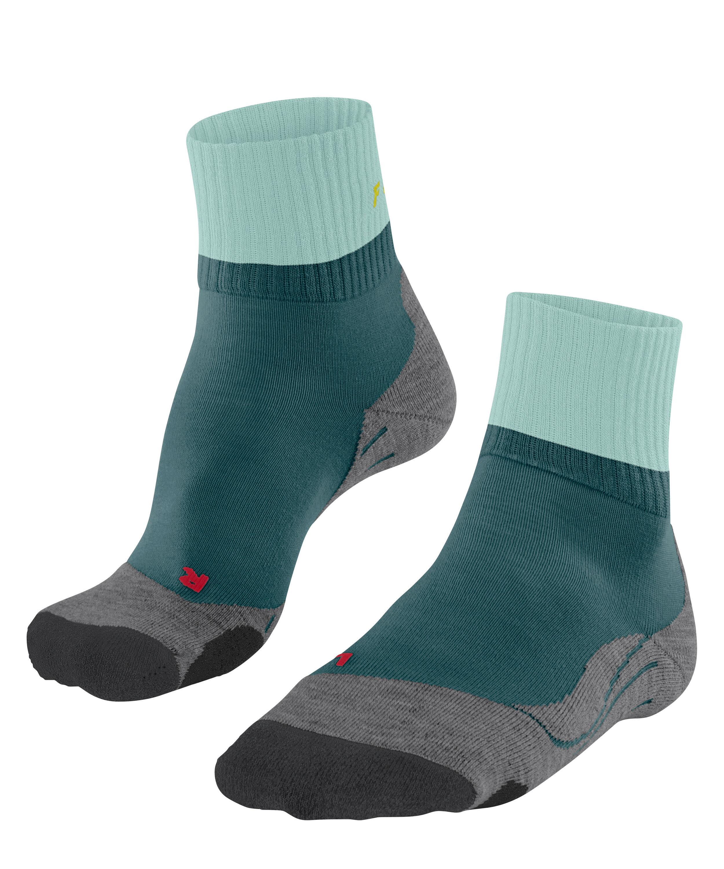 FALKE Damen Active Breeze Socken 2er-Pack – Atmungsaktiv, Schnelltrocknend, Schwarz/grau