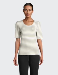 Rückansicht von JOY sportswear ALLISON T-Shirt Damen sand stripes