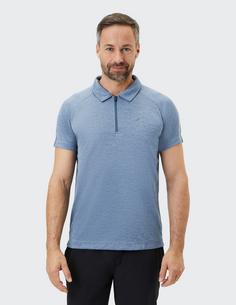 Rückansicht von JOY sportswear IVO Poloshirt Herren slate grey melange