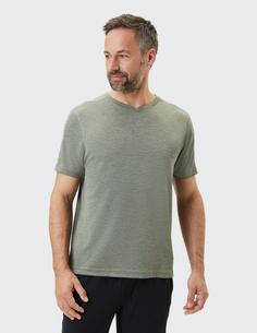 Rückansicht von JOY sportswear OLE T-Shirt Herren smoky green melange