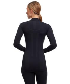 Rückansicht von Falke Warm Langarmshirt Damen black (3000)