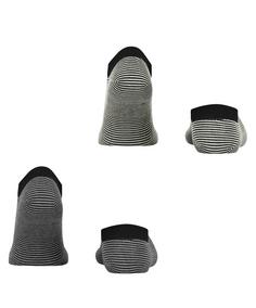 Rückansicht von ESPRIT Allover Stripe   2-Pack Freizeitsocken Herren sortiment (0050)