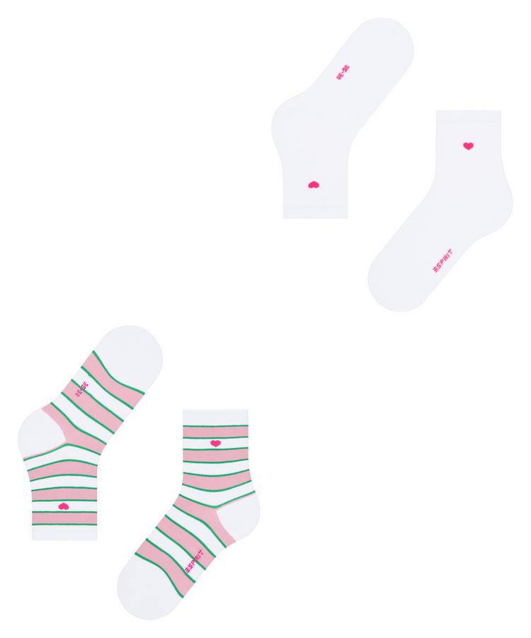 ESPRIT ESPRIT Block Stripe SO 2-Pack Socken Damen - off-white (2010) - 2 | SportScheck