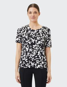 Rückansicht von JOY sportswear LOTTA T-Shirt Damen black/white print