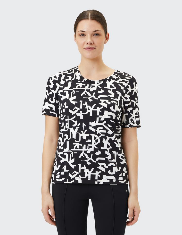 JOY sportswear JOY sportswear LOTTA T-Shirt Damen - black/white print - 0 | SportScheck