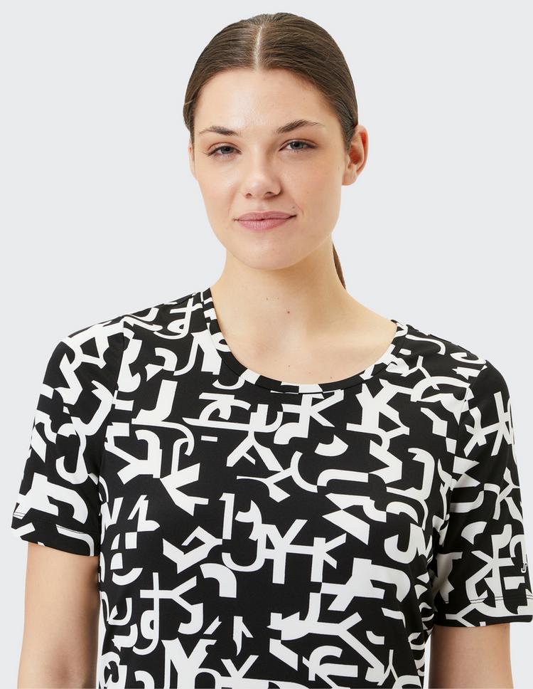 JOY sportswear JOY sportswear LOTTA T-Shirt Damen - black/white print - 2 | SportScheck