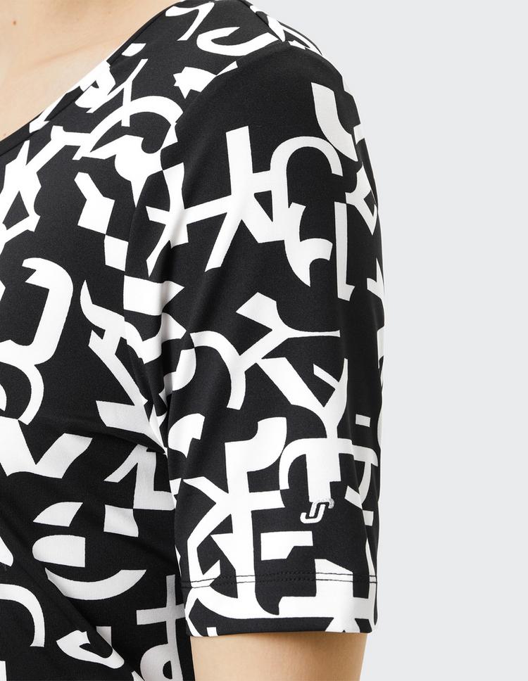 JOY sportswear JOY sportswear LOTTA T-Shirt Damen - black/white print - 3 | SportScheck