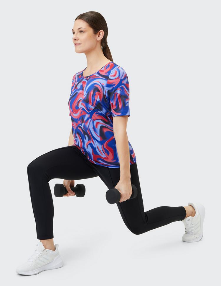 JOY sportswear JOY sportswear IRINA T-Shirt Damen - cashmere blue print - 0 | SportScheck