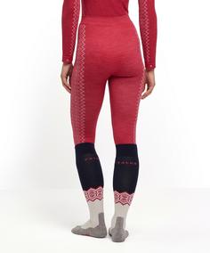 Rückansicht von Falke Tights Funktionsunterhose Damen red (8644)