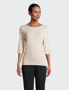 Rückansicht von JOY sportswear CARINA T-Shirt Damen sand stripes