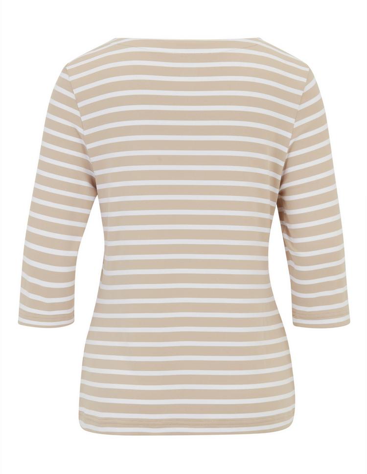 JOY sportswear JOY sportswear CARINA T-Shirt Damen - sand stripes - 1 | SportScheck