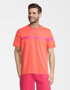 Rückansicht von JOY sportswear Gentleman's Style T-Shirt Jersey T-Shirt Herren hot coral