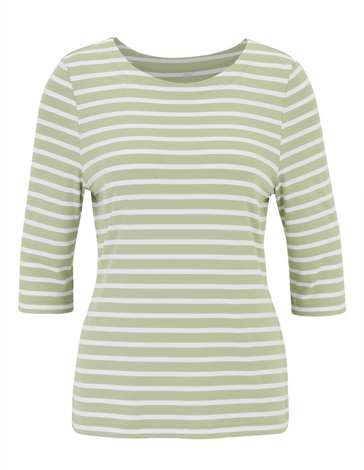 JOY sportswear JOY sportswear CARINA T-Shirt Damen - salbei stripes - 0 | SportScheck