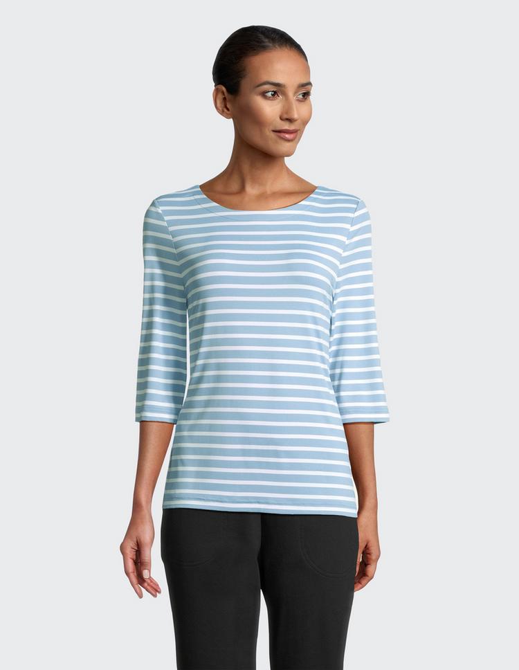 JOY sportswear JOY sportswear CARINA T-Shirt Damen - bleu stripes - 0 | SportScheck