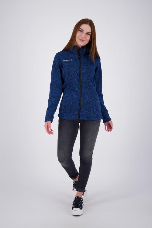 Rückansicht von DEPROC active ELKFORD WOMEN Strickfleece Damen blau