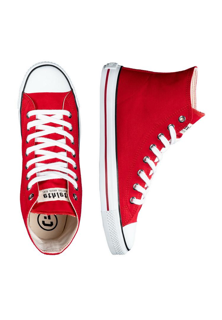 ethletic ethletic White Cap Hi Cut Sneaker - cranberry red just white - 0 | SportScheck