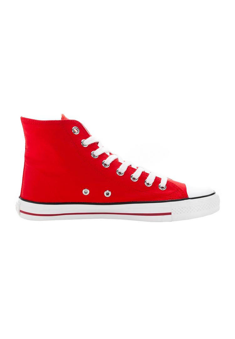 ethletic ethletic White Cap Hi Cut Sneaker - cranberry red just white - 1 | SportScheck