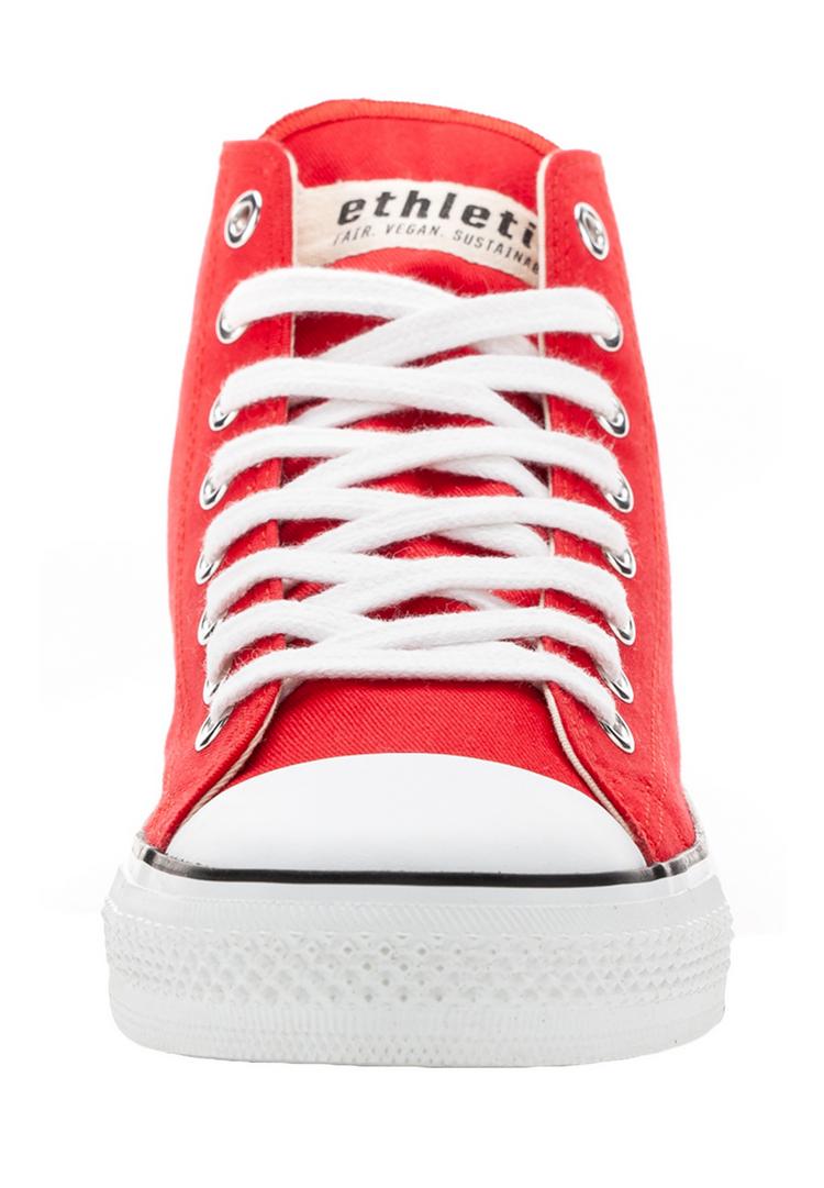 ethletic ethletic White Cap Hi Cut Sneaker - cranberry red just white - 2 | SportScheck