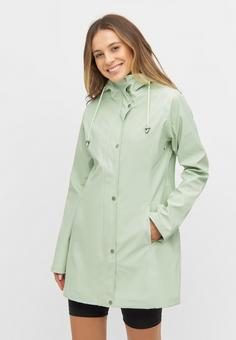 Rückansicht von Ilse Jacobsen RAIN87 Regenmantel Damen green lily