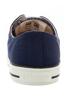 Rückansicht von ethletic Fair Trainer White Cap Lo Cut Sneaker ocean blue just white