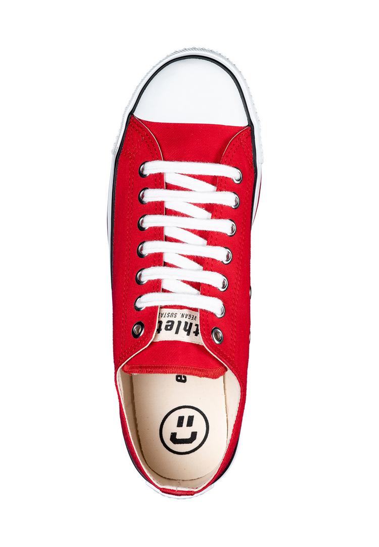 ethletic ethletic Trainer White Cap Lo Cut Sneaker - cranberry red just white - 3 | SportScheck